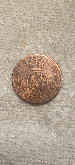 Lote 3 monedas Isabel II 1868