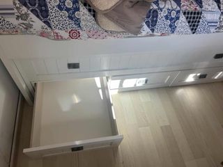 Cama nido blanca con cajones