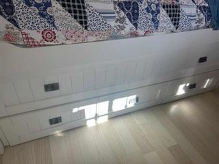 Cama nido blanca con cajones