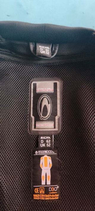 Mono de moto Richa con rodilleras Armure Talla 2XL
