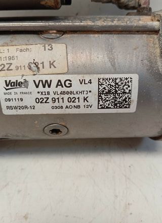 Motor arranque volkswagen 02z911021k golf 455748