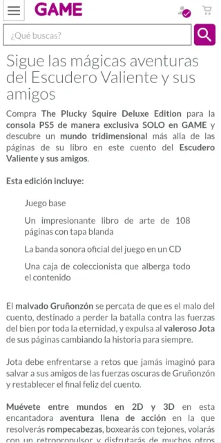 The Plucky Squire DELUXE PS5 Devolver -SIN ABRIR