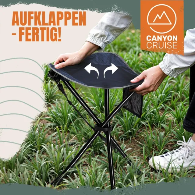 Taburete Plegable de Camping y Pesca