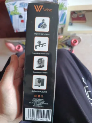 Cámara Deportiva Wise Sumergible HD 1080p