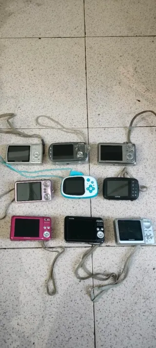 Lote 9 Cámaras Digitales...leer bien el anuncio...