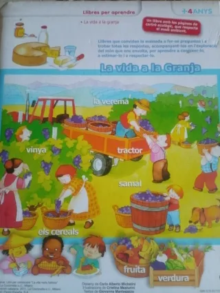 Libro infantil La vida a la granja (Catalán)