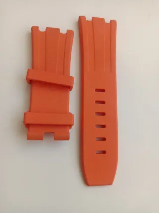 Correa de silicona naranja para reloj