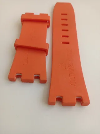 Correa de silicona naranja para reloj