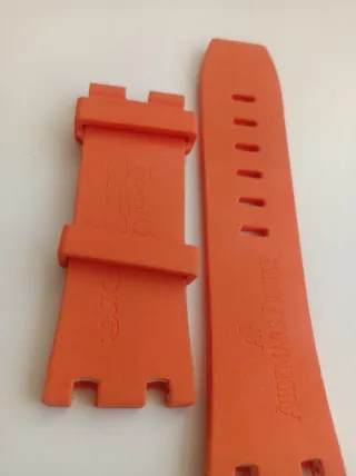 Correa de silicona naranja para reloj