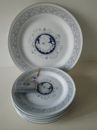 Set de porcelana azul y blanco