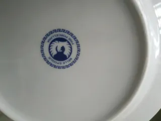 Set de porcelana azul y blanco