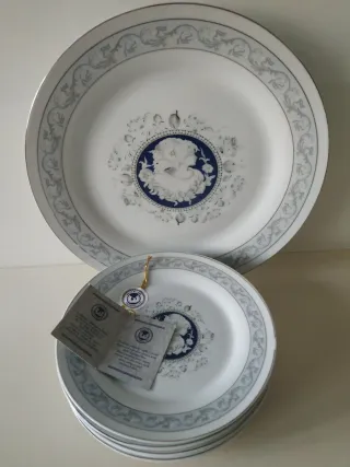 Set de porcelana azul y blanco