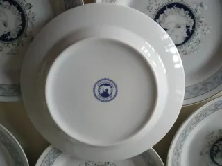 Set de porcelana azul y blanco
