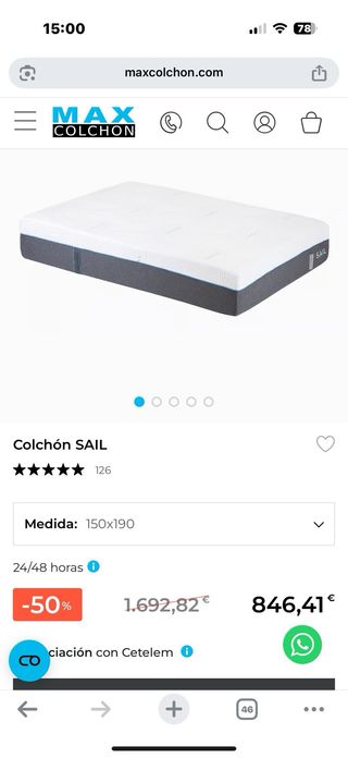 Colchón viscoelástico SAIL