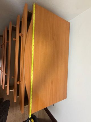 Cómoda de madera con 6 cajones con dos mesillas