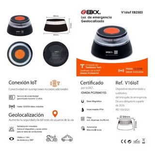 Baliza V16 EBOX Homologada DGT