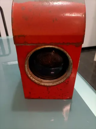 Lampada Chalwyn Metallo Rossa Grigia