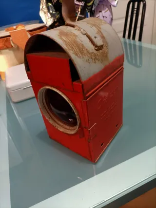 Lampada Chalwyn Metallo Rossa Grigia