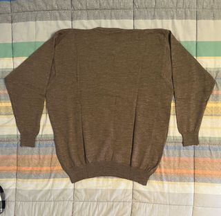 Maglione girocollo vintage in lana merino taglia M