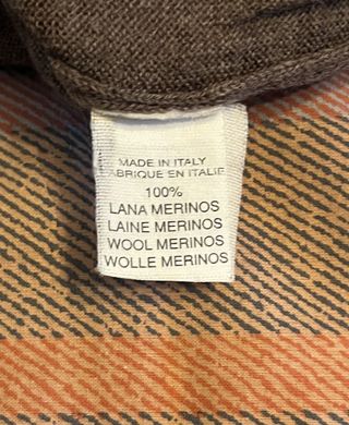 Maglione girocollo vintage in lana merino taglia M