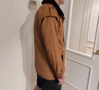 Chaquetón de piel Loewe Marrón