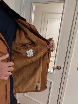 Chaquetón de piel Loewe Marrón