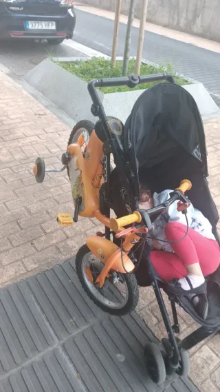 Bicicleta infantil 14 con ruedines