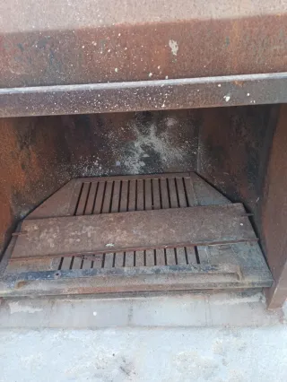 Casset chimenea de leña metálico