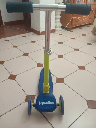 Patinete 3 Ruedas Azul y Verde