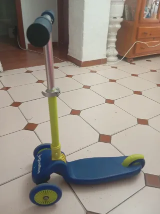 Patinete 3 Ruedas Azul y Verde