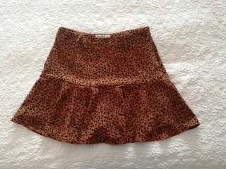 Falda corta Stradivarius estampado animal