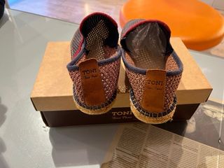 Alpargatas Toni Pons Hombre Azul Marino y Rojo