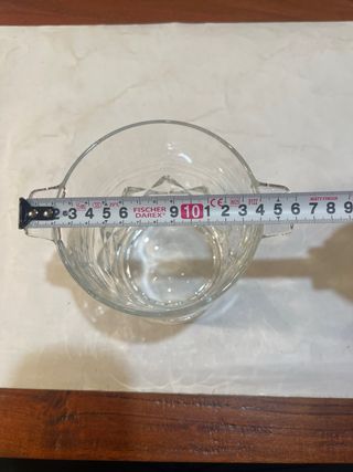 Cubiteras de cristal con asas