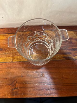 Cubiteras de cristal con asas
