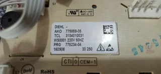 Tarjeta Programador Lavadora Automática Corvero