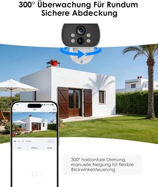 Cámara Vigilancia Exterior Solar WiFi Batería