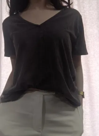 Camiseta gris manga corta