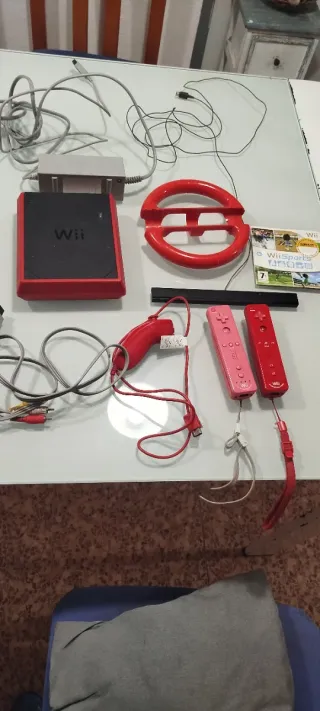 Nintendo Wii Roja Completa