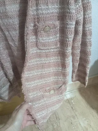 Chaqueta Sfera rosa y plata Talla M