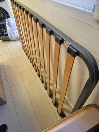Somier Metálico Madera 90x180cm