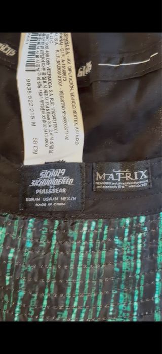 Gorro Matrix Negro y Verde