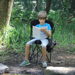 Silla Camping Plegable Portal con Respaldo