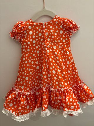 Traje de flamenca niña lunares