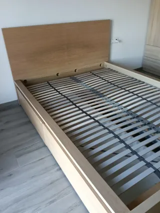 Cama Matrimonio Ikea Madera Cajones