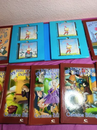 Libros infantiles, cuantos bilingües, ingles CD