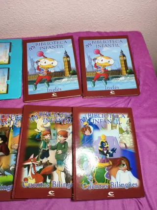 Libros infantiles, cuantos bilingües, ingles CD