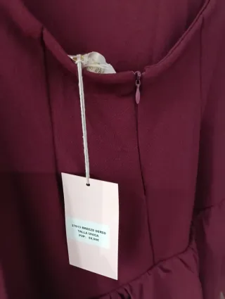 Vestido Oh julliette! Modelo Breeze dress burdeos