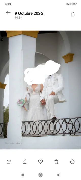 Traje de Novia y novio Blanco