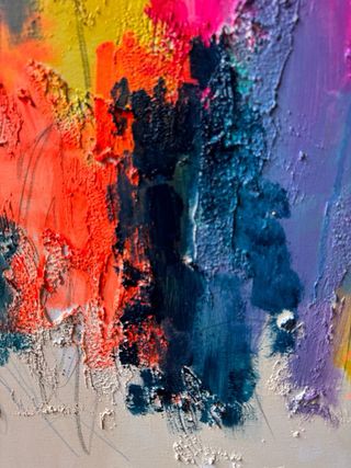 Cuadro GRANDE abstracto, mucha personalidad 100x70