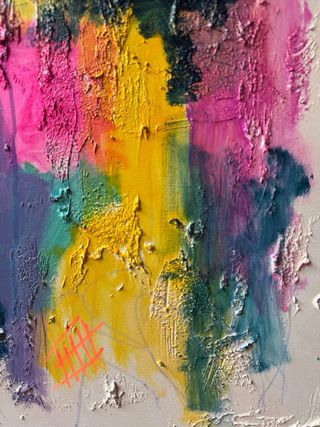 Cuadro GRANDE abstracto, mucha personalidad 100x70